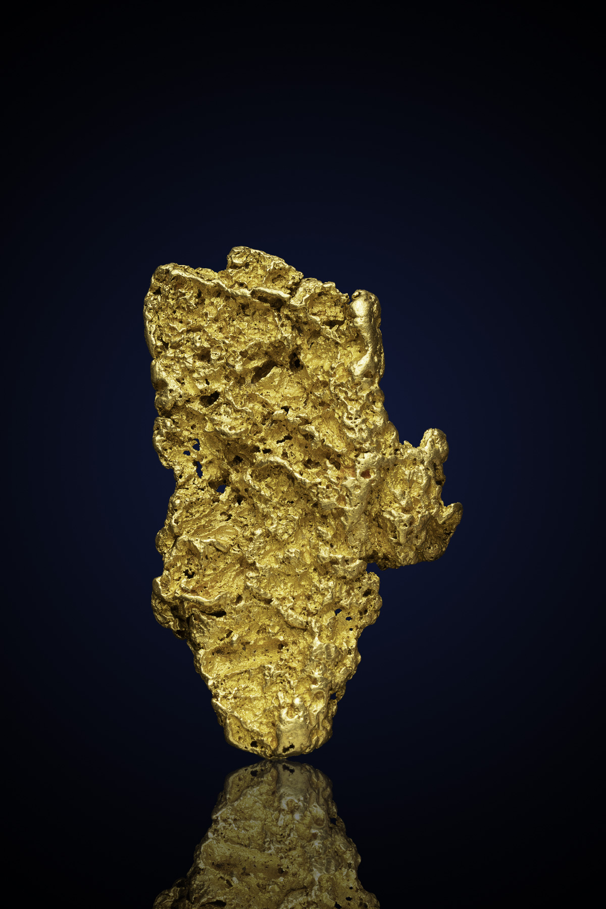 (image for) Rare, Lustrous, Cratered Natural Gold Nugget - Western Australia - 5.977 Troy Ounces